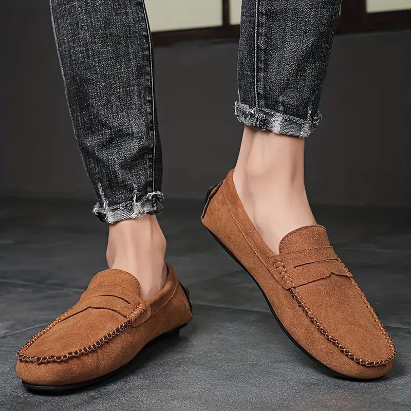 Spring & Summer Promotion 49% Off🔥 Men's Fashion Comfort Slip-on Loafers Shoes, Wear-resistant Non-Slip Smart Casual Walking Shoes