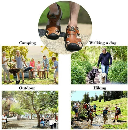 On This Week Sale off 50%🔥 Men's Outdoor Leather Orthopedic Summer Sandals