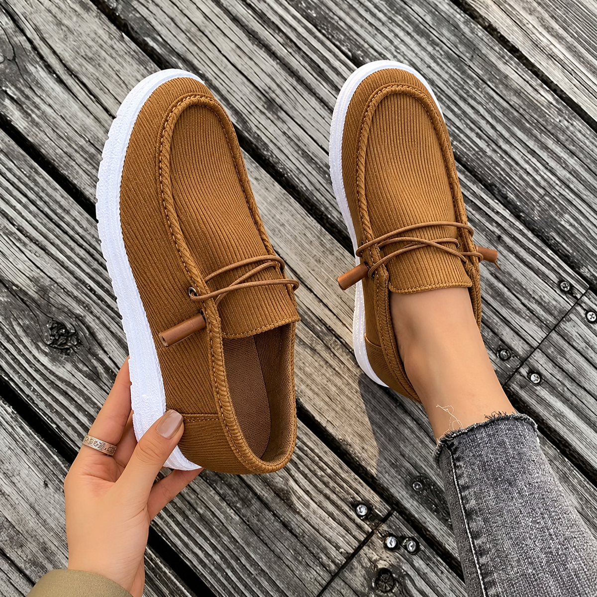 🍂 Early Fall Deal – 50% OFF❤️ Women’s Cloud Comfort Slip-On Shoes – Wide Toe Box, All-Day Walking Support