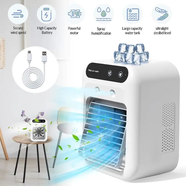 Summer Sale 50% Off🎁 Portable Air Conditioners, 3-In-1 Cooling Fan with 2-Speed Mist Fan