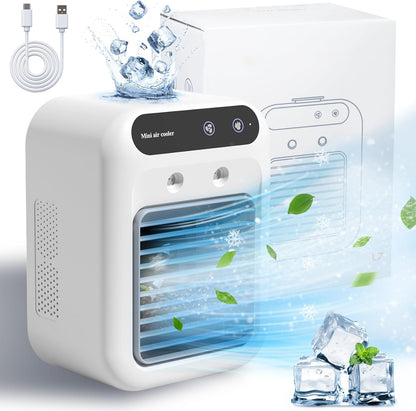 Summer Sale 50% Off🎁 Portable Air Conditioners, 3-In-1 Cooling Fan with 2-Speed Mist Fan