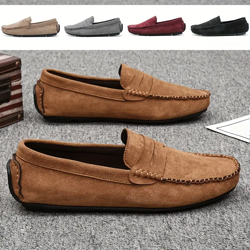 Spring & Summer Promotion 49% Off🔥 Men's Fashion Comfort Slip-on Loafers Shoes, Wear-resistant Non-Slip Smart Casual Walking Shoes
