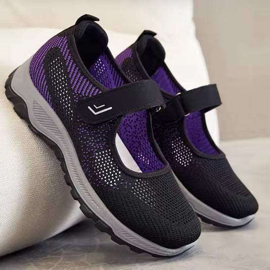 Extra Wide Orthopedic Comfort Walking Shoes for Women – Stretch Fit for Swollen Feet