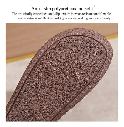 Spring & Summer 50% Off💝 Women’s Orthopedic Flats Platform Walking Shoes, Comfort Leather Loafers