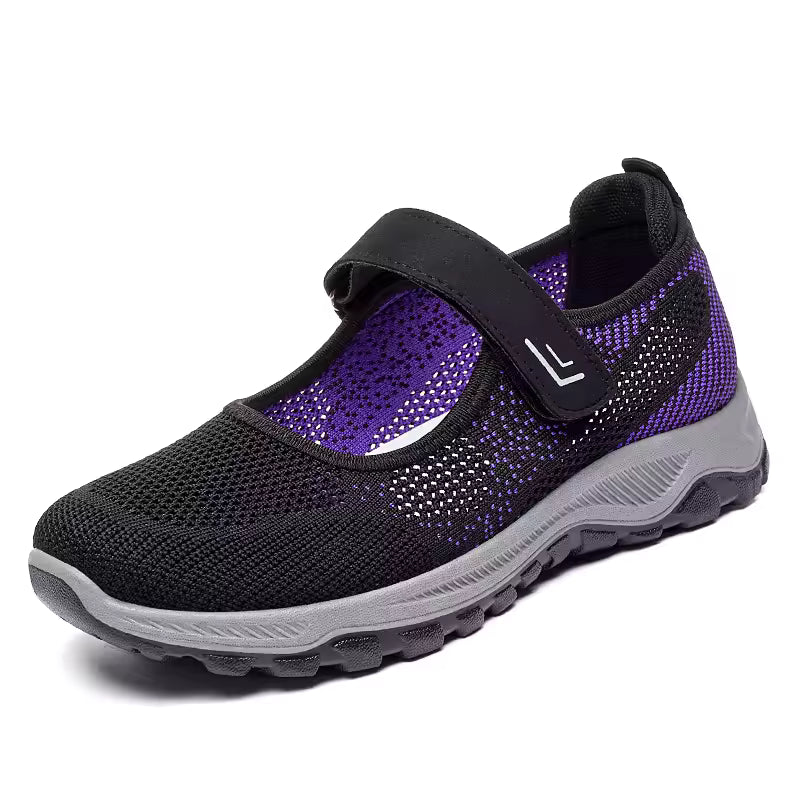 Extra Wide Orthopedic Comfort Walking Shoes for Women – Stretch Fit for Swollen Feet