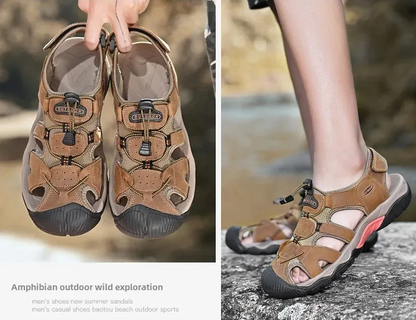 Early Summer Sale 50% Off💝 Plus Size Summer Casual Outdoor Orthopedic Slip-on Shoes, Summer Hiking Sandals