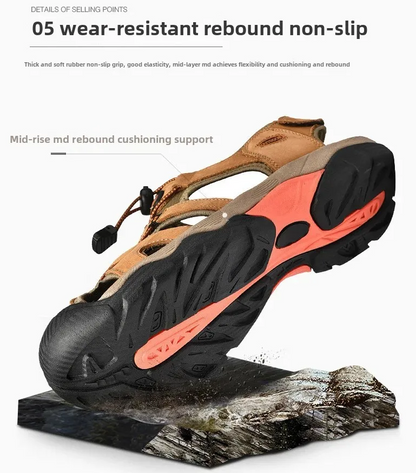 Early Summer Sale 50% Off💝 Plus Size Summer Casual Outdoor Orthopedic Slip-on Shoes, Summer Hiking Sandals