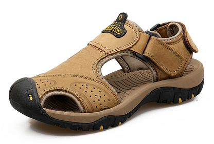 On This Week Sale off 50%🔥 Men's Outdoor Leather Orthopedic Summer Sandals