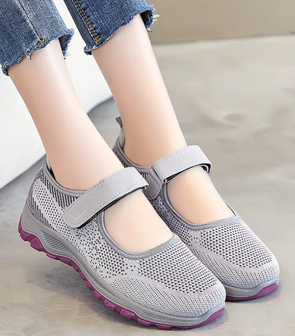 Extra Wide Orthopedic Comfort Walking Shoes for Women – Stretch Fit for Swollen Feet