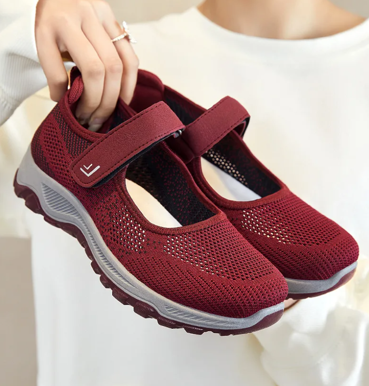 Extra Wide Orthopedic Comfort Walking Shoes for Women – Stretch Fit for Swollen Feet