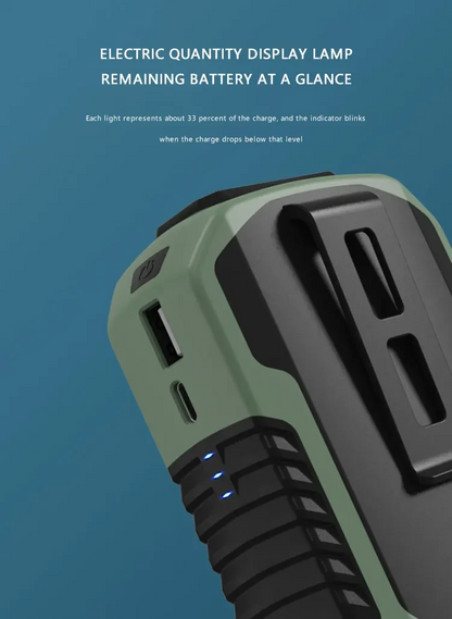 Summer Sale 50% Off🔥 2025 Smart AI Long-lasting Battery Powerful Portable Waist Clip Fan, Wearable Hanging Neck Fan