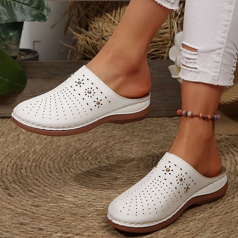Summer Sale 50% Off❤️ Women’s Cloud Comfort Orthopedic Mule Slippers