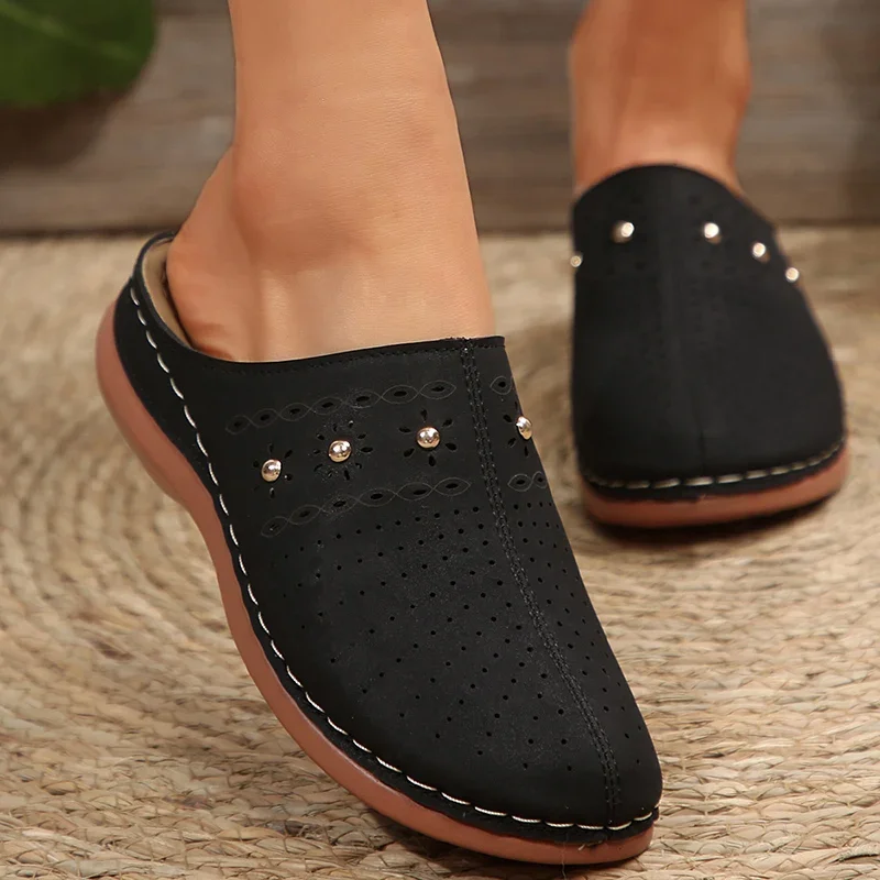 Summer Sale 50% Off❤️ Women’s Cloud Comfort Orthopedic Mule Slippers