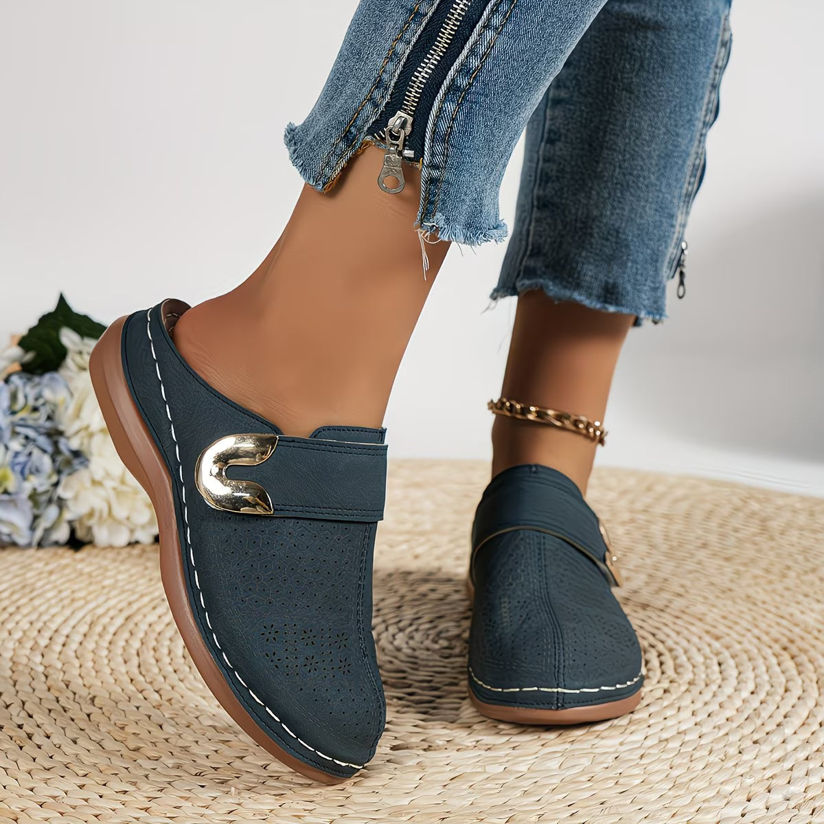 Summer Promotion 50% OFF❤️ Women's Round Toe Orthopedic Platform Sandals Summer